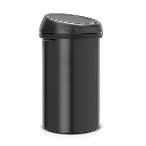 Brabantia Touch Bin, Matt Black, 60L