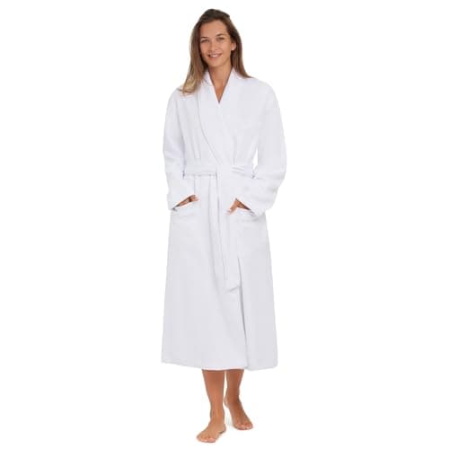 Plush Lined Microfiber Bath Robe for Women or Men