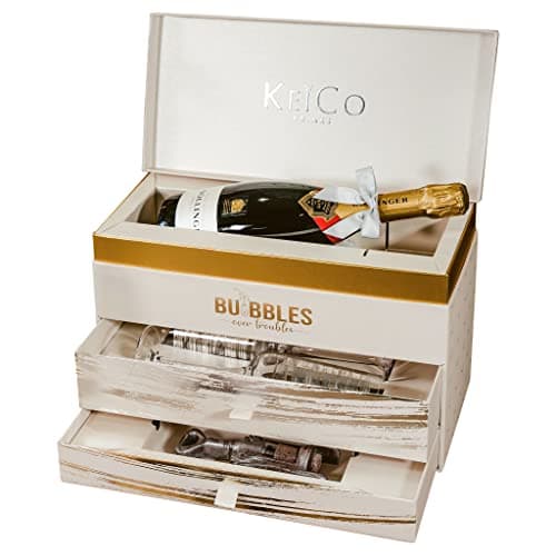 Bollinger Special Cuvee Champagne 75cl KeiCo Luxe Gift Box Hamper with 2