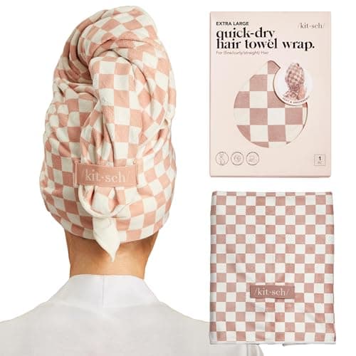 Kitsch XL Microfiber Hair Towel Wrap for Women