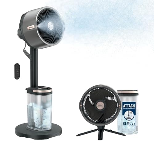 Shark FlexBreeze Pro Mist Cordless Indoor & Outdoor Charcoal Grey FA300U