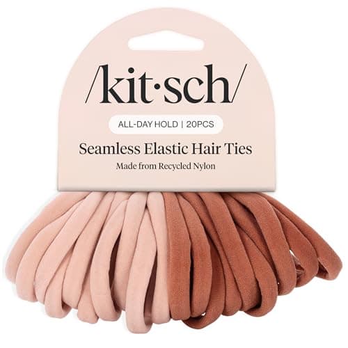 Kitsch Soft Nylon Hair Ties No Damage 20pcs