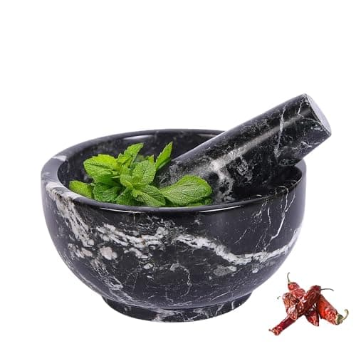 Exquisite Marble Mortar and Pestle Set
