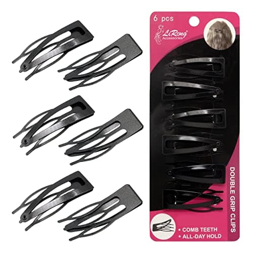 Dofash Double Grip Hair Clips Hair Barrettes Snap Hair Clips Metal Hair 